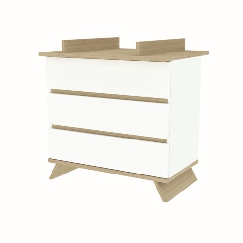 Faktum Sienna White babaszoba szett, babaágy 140-es, pelenkázó komód, szekrény, falipolc