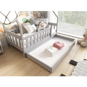   Meblomal házikó ágy fiók, ágyneműtartó Drawer 150 Szürke Raktáron