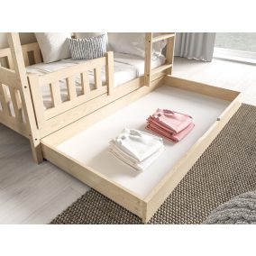   Meblomal házikó ágy fiók, ágyneműtartó Drawer 160 Natúr