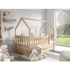 Meblomal házikó ágy Maja 160 Natúr