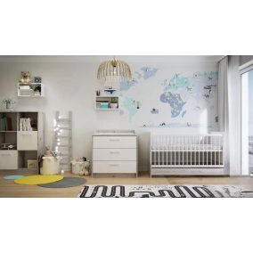   Todi Bee babaszoba szett, 140-es babaágy, nagyszekrény, pelenkázó komód