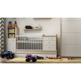   Todi Magic babaszoba szett, 120-es babaágy, pelenkázó komód, nagyszekrény