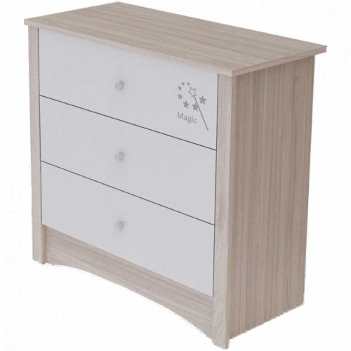 Todi Magic babaszoba szett, 140-es babaágy, pelenkázó komód