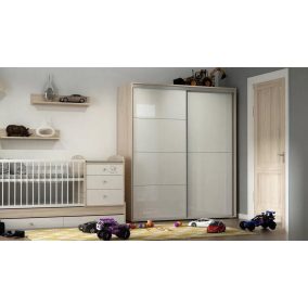   Todi Magic babaszoba szett, kombi kiságy, 200as gardróbszekrény, falipolc