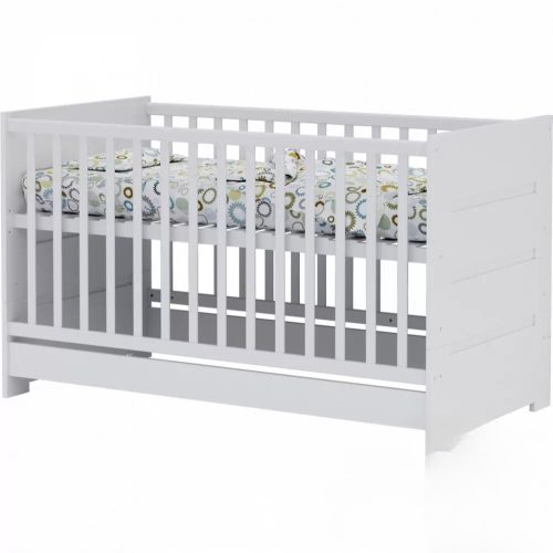 Todi White Bunny babaszoba szett, 140-es babaágy, pelenkázó komód, nyitott szekrény, kisszekrény