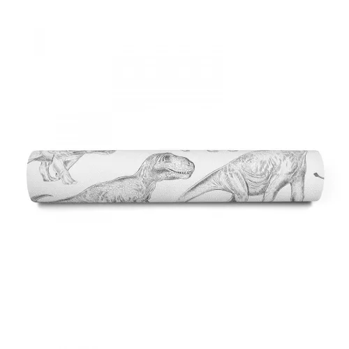 Tapéta- Dinoszauruszok fehér  53X1000cm