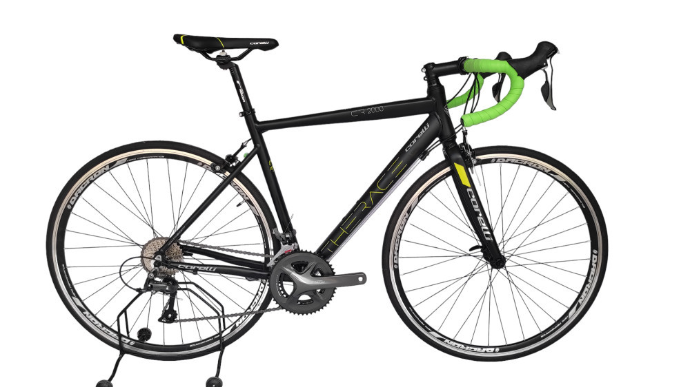 Corelli The Race CR 2000 könnyűvázas országúti kerékpár 52 cm Fekete-Zöld (1490272-2000)