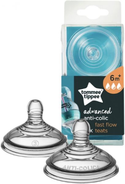 Tommee Tippee Advanced Anti-colic cumisüveg cumi 6 hó - gyors folyású 2 db (42122451)