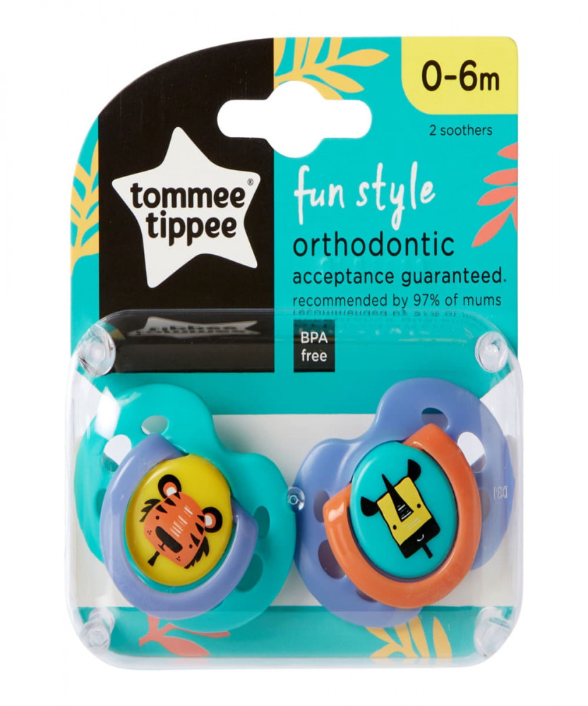 Tommee Tippee Fun játszócumi 0-6hó 2 db (43335703)