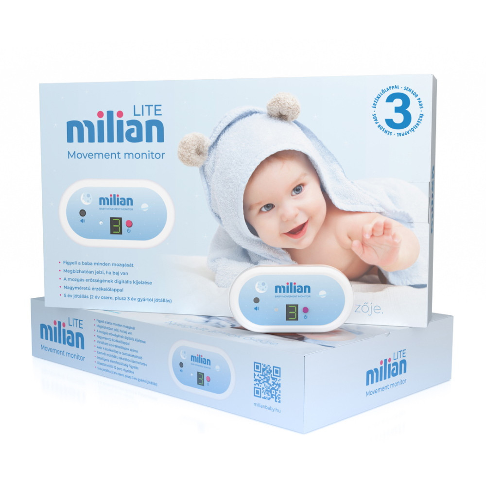Milian légzésfigyelő - Lite 3db érzékelőlappal (5999861776146)