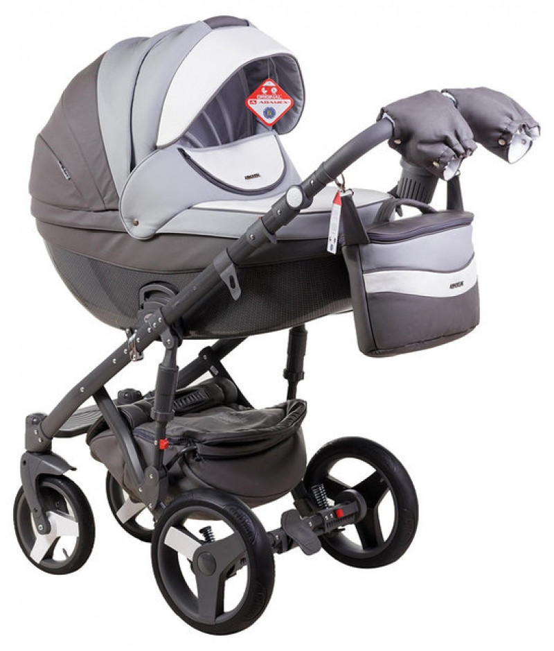 Adamex Monte Eco-bőr multifunkciós babakocsi - D109 (78006_D109)
