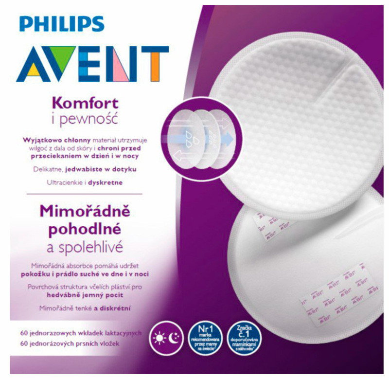 Philips Avent eldobható melltartóbetét nappali 60 db (8710103980438)