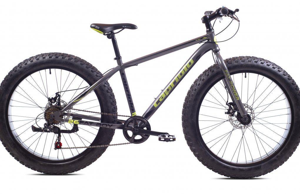 Capriolo Fatboy 26 fatbike kerékpár Grafit-Zöld (919200-17)