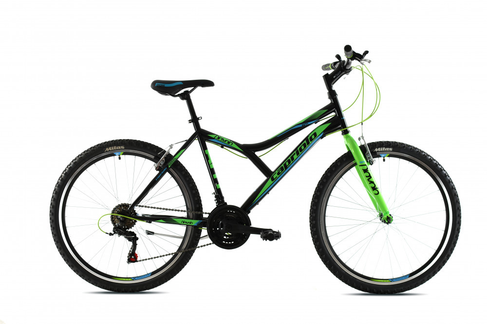 Capriolo Diavolo 600 26 férfi MTB kerékpár 19 Fekete-Zöld-Kék 2020 (920320-19)
