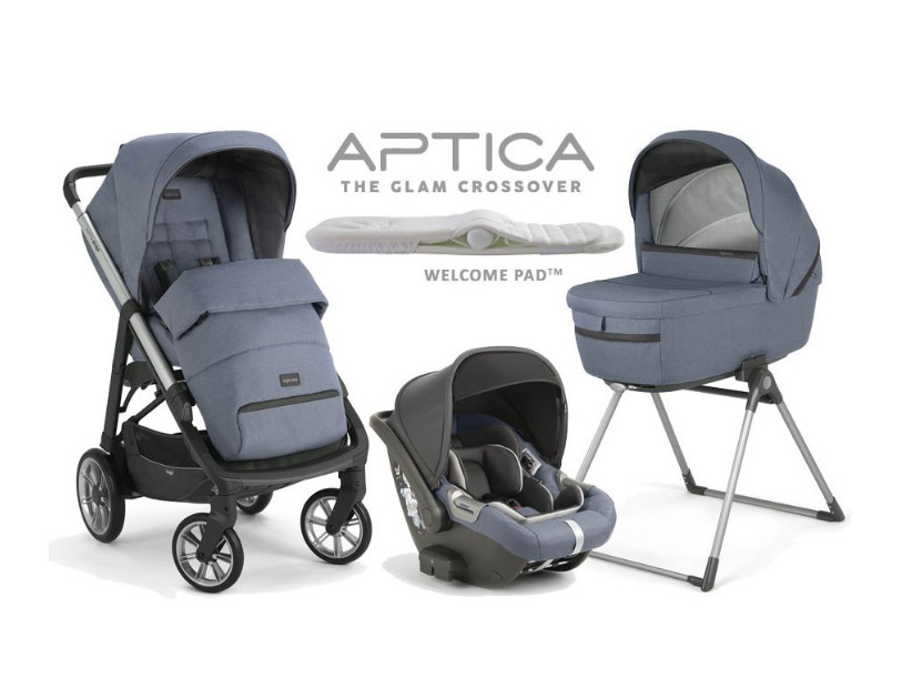 Inglesina Aptica System Quattro CAB 4in1 multifunkciós babakocsi szett 2021 - Alaska blue (AAE70N6ASB)