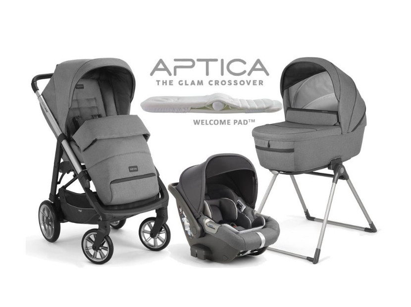Inglesina Aptica System Quattro CAB 4in1 multifunkciós babakocsi szett 2021 - Kensington grey (AAE70N6KSG)