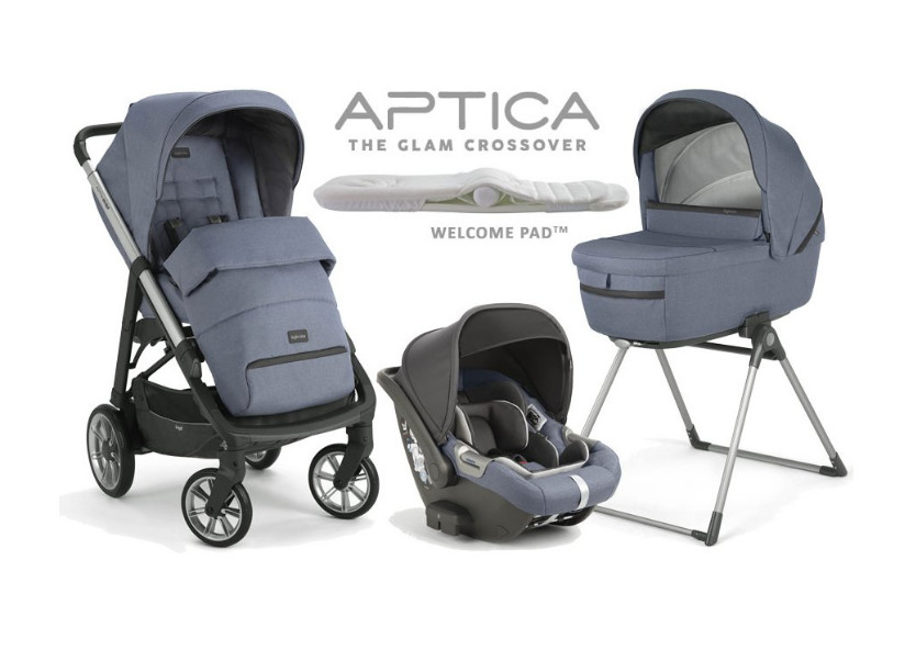 Inglesina Aptica System Quattro DARWIN 4in1 multifunkciós babakocsi szett 2021 - Alaska blue (AAE71N6ASB)