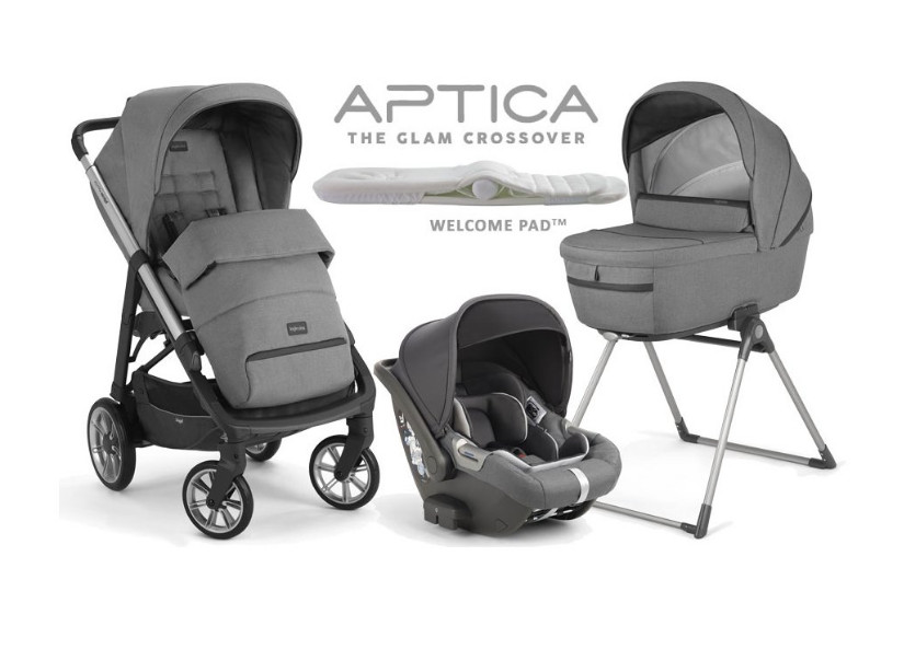 Inglesina Aptica System Quattro DARWIN 4in1 multifunkciós babakocsi szett 2021 - Kensington grey (AAE71N6KSG)