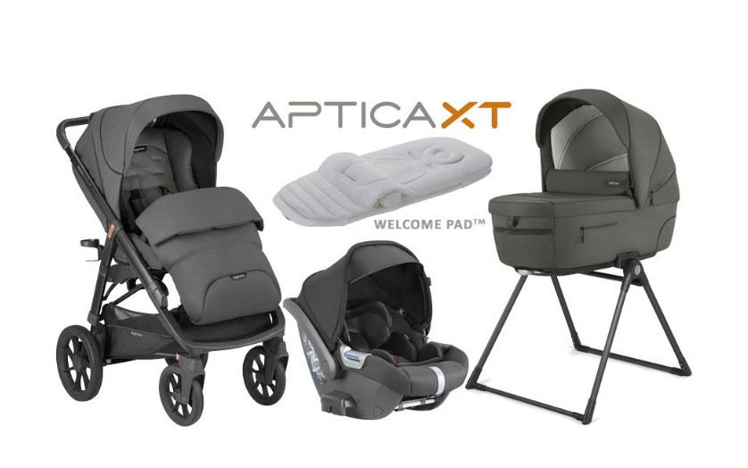 Inglesina Aptica XT System Quattro DARWIN I-Size 4in1 multifunkciós babakocsi szett 2021 - Charcoal grey (AAE74N0CRG)