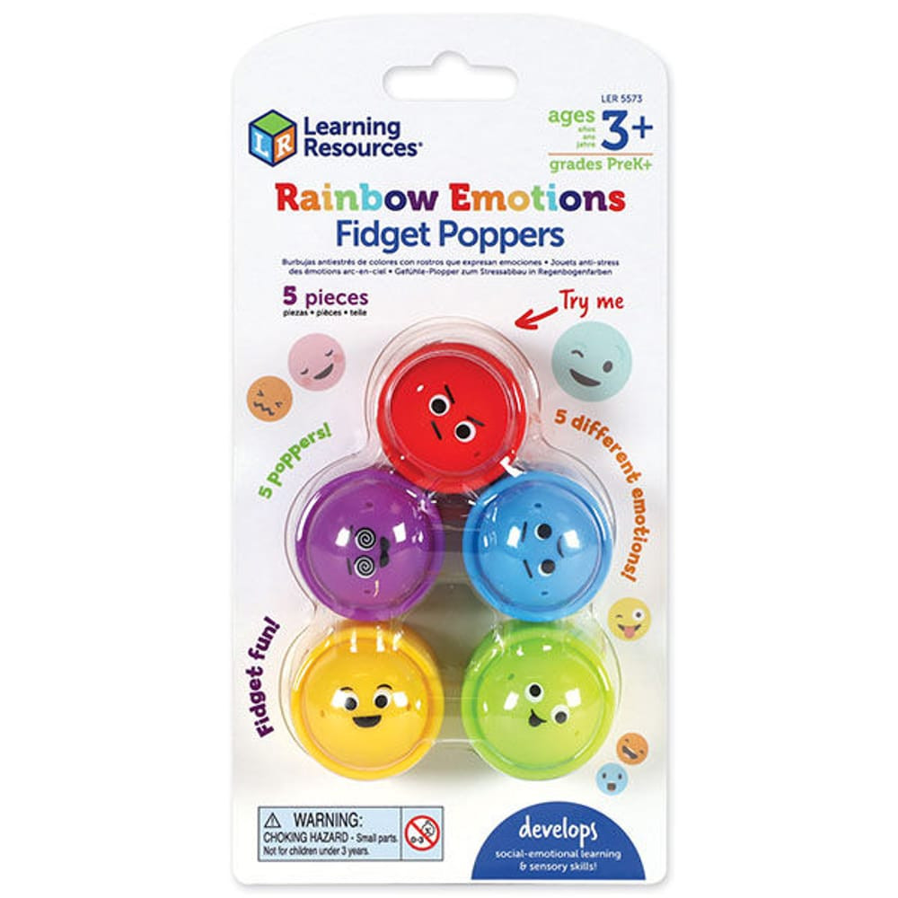Érzelmek - pop it - Rainbow Emotion Fidget Poppers - Learning Resources (CCRS3769-LR-5573)