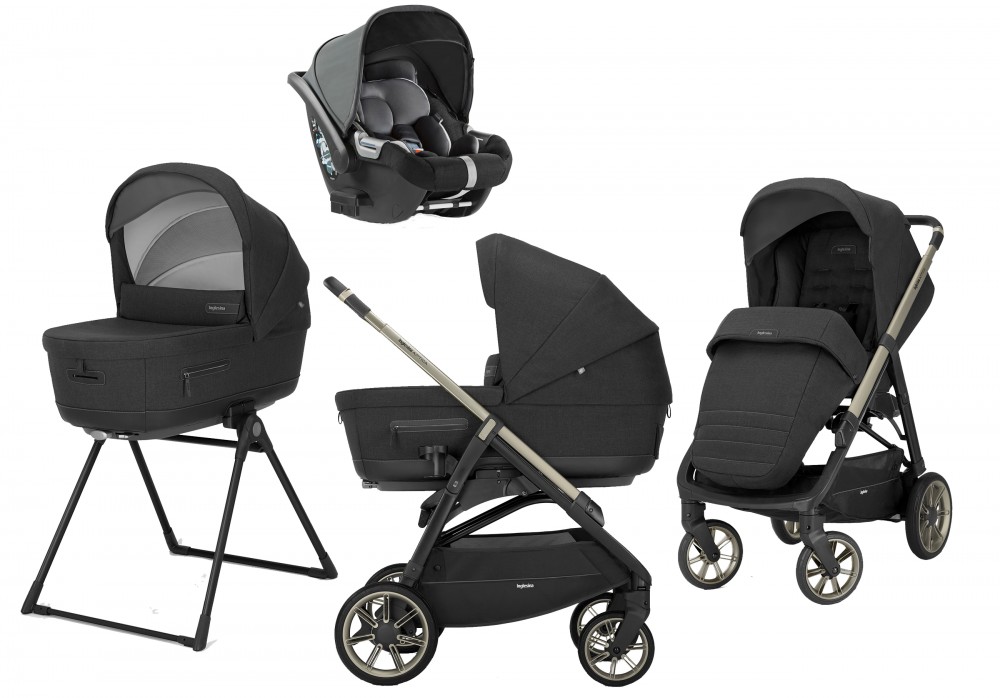 Inglesina Aptica Darwin 4in1 multifunkciós babakocsi szett- 2022 Mystic black (KA71P0MYB)