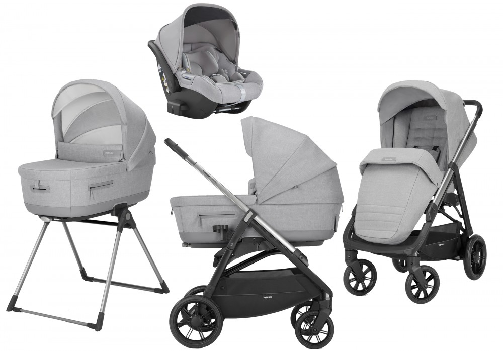 Inglesina Aptica Darwin 4in1 multifunkciós babakocsi szett- 2022 Silk grey (KA71P0SLG)