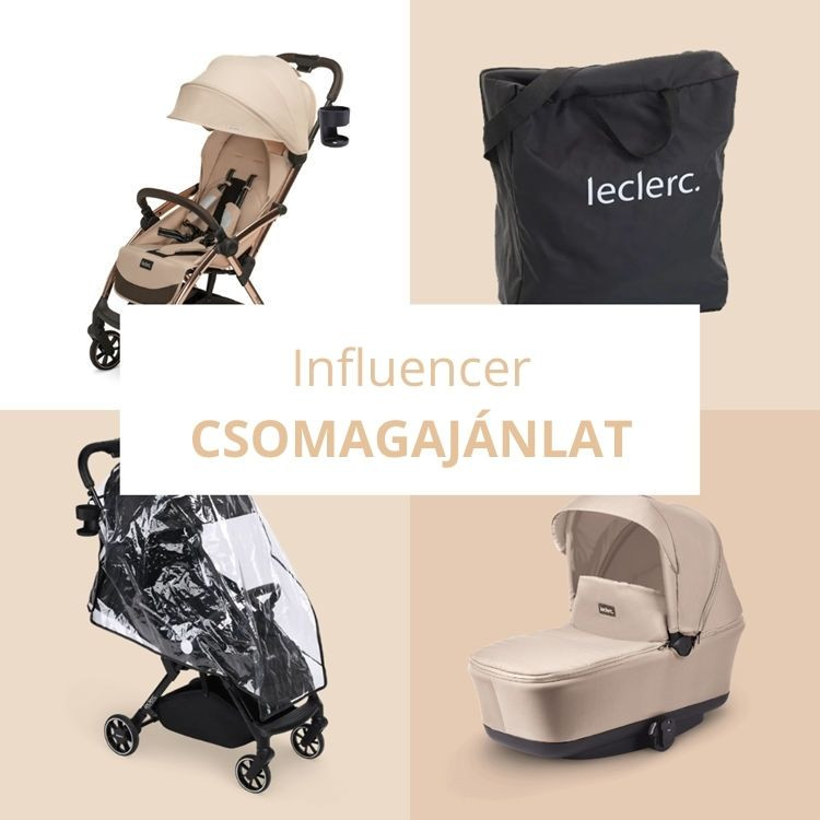 Leclerc Influencer Bundle Deal babakocsi szett csomagajánlat - Sand Chocolate (LEC-INF-bundle-sandchocolate)