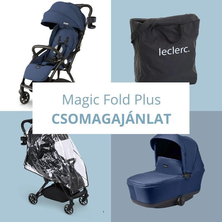 Leclerc Magicfold Bundle Deal babakocsi szett csomagajánlat - Blue (LEC-MF-bundle-blue)