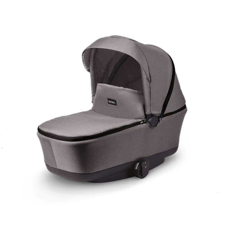 Leclerc mózeskosár Influencer babakocsihoz - Grey Melange-Kifutó (LEC69765)