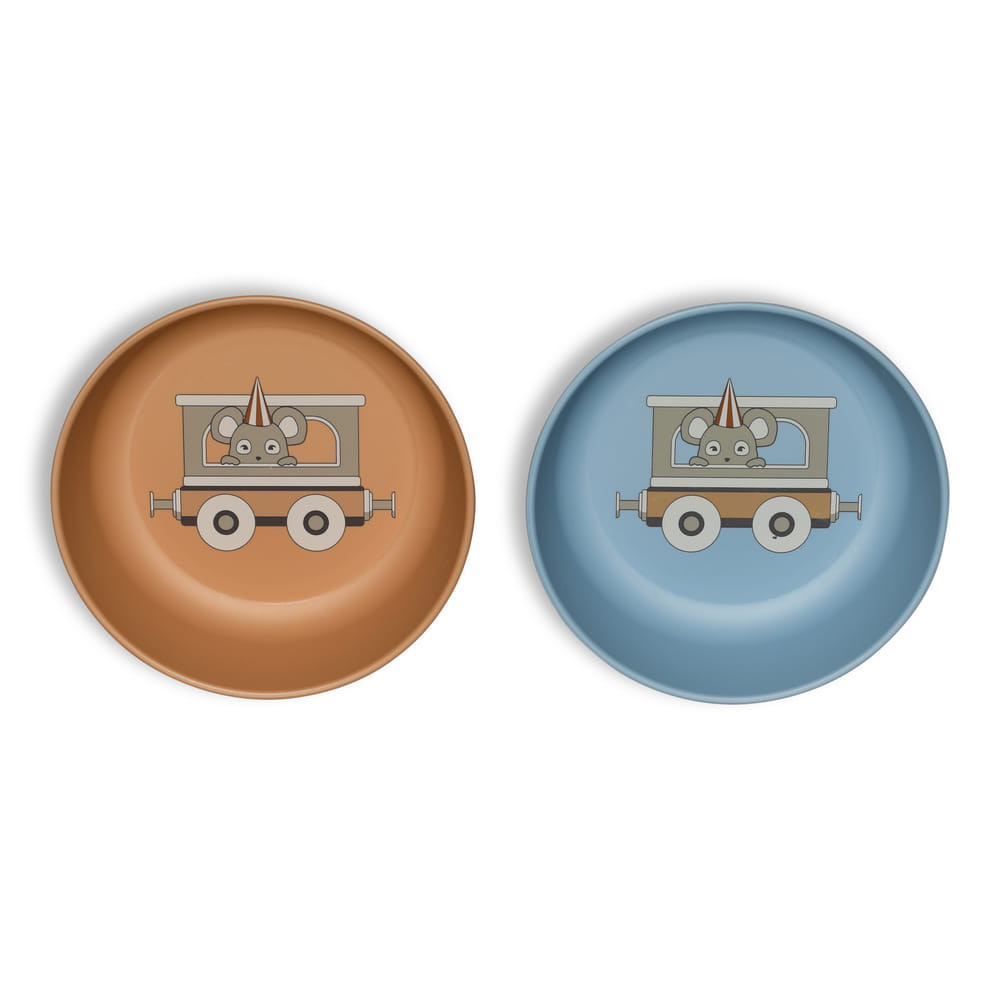 Nuuroo Villum PLA mélytányér 2 db - Blue mix (NU577b)