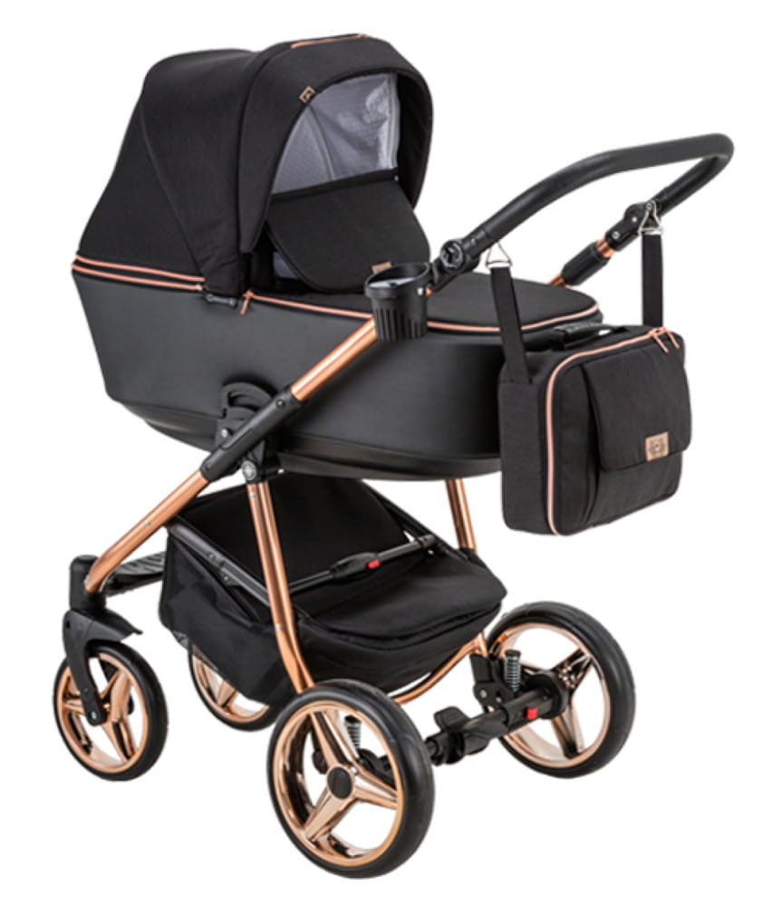 Adamex Reggio multifunkciós babakocsi - Y302 BlackRosegold Special (Y302ROSEGOLD)