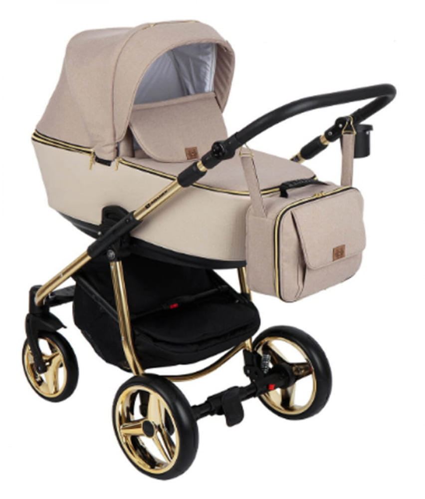 Adamex Reggio multifunkciós babakocsi - Y847 BlackGoldBeige Special (Y847BEIGE)